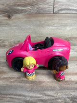 Fisher-Price Barbie Convertible Vehicle Pink w/ Two Little People