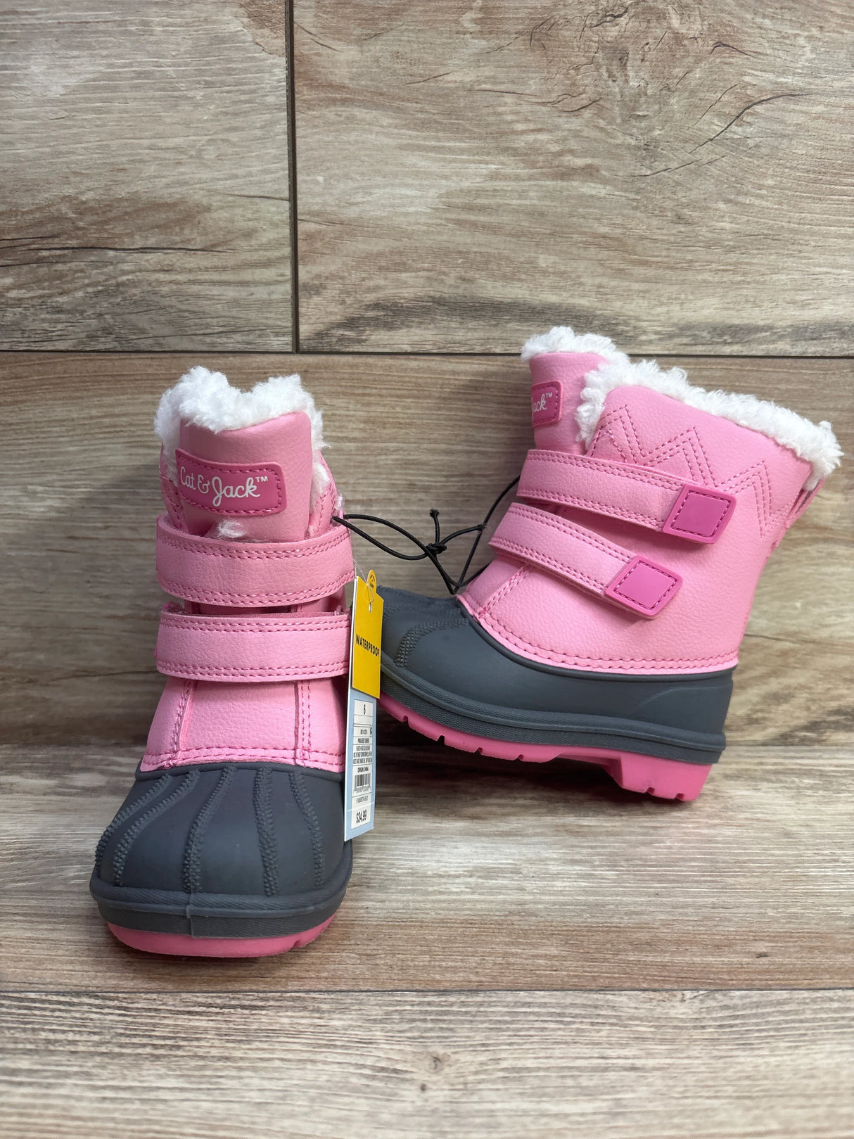 NEW Cat & Jack Denver Winter Boots Pink sz 6c