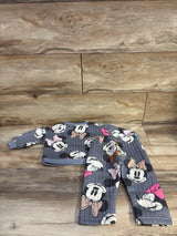Disney Baby 2pc Minnie Mouse Quilted Sweatshirt & Joggers Set Grey sz 12m