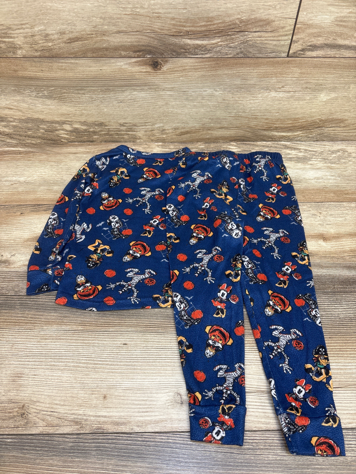 Disney Mickey Mouse 2pc Halloween Pajama Set Navy sz 4T