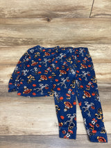 Disney Mickey Mouse 2pc Halloween Pajama Set Navy sz 4T