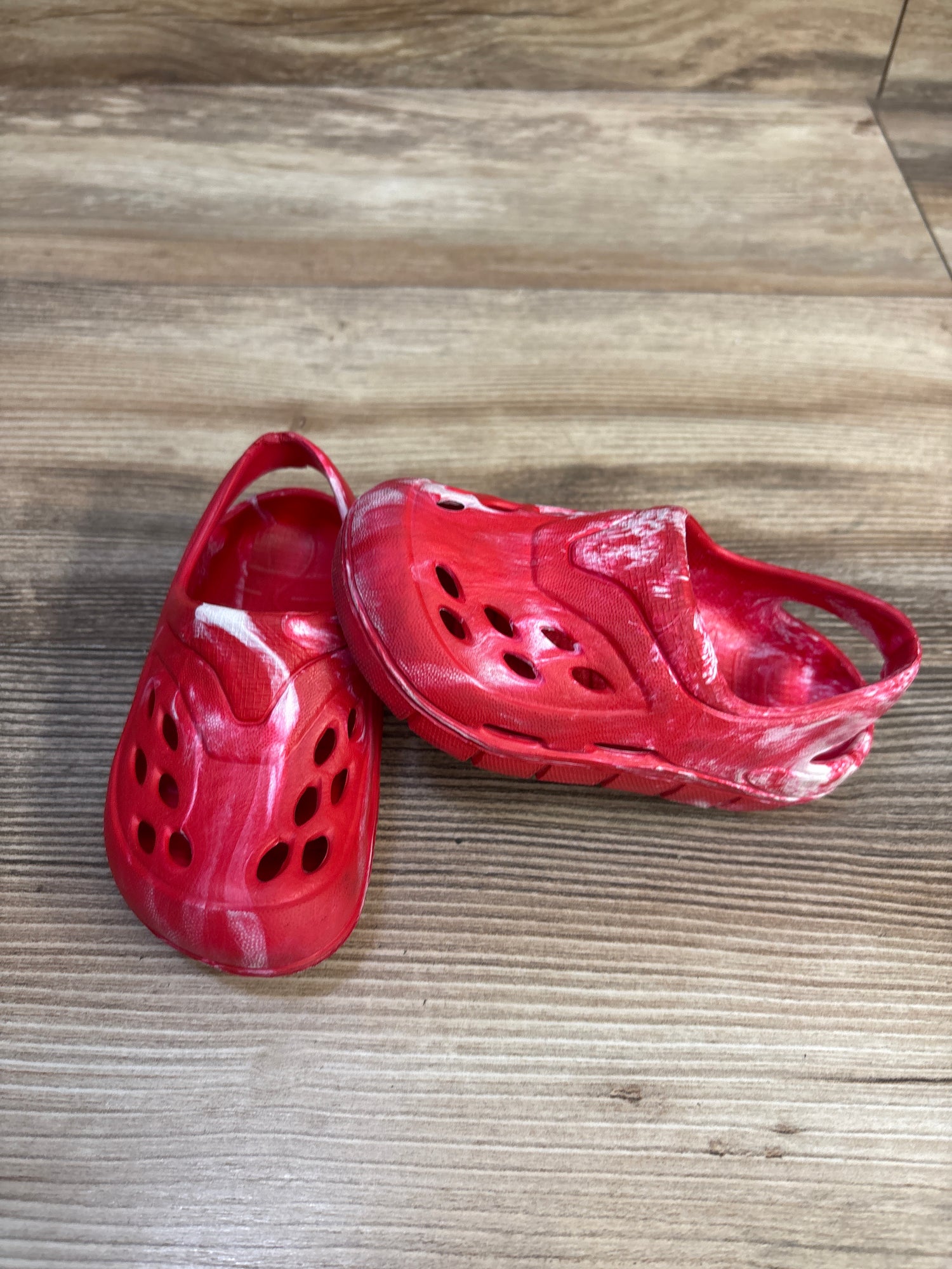 Wonder Nation USA Tie Dye Clogs Red sz 5c