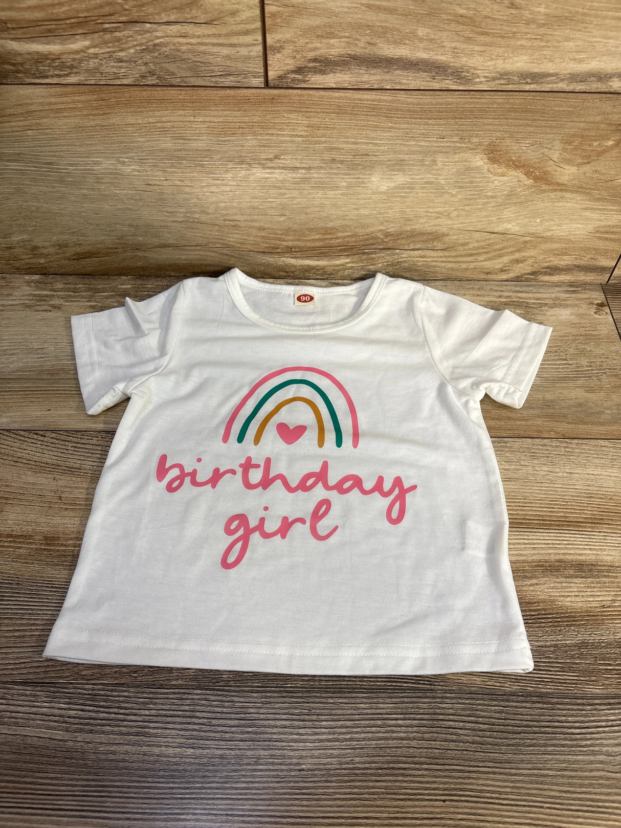 Birthday Girl Shirt White sz 2T