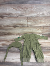 2pc Aviator Baby Pilot Costume Green sz 9-12m