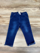 Cat & Jack Drawstring Jeans Blue sz 18m