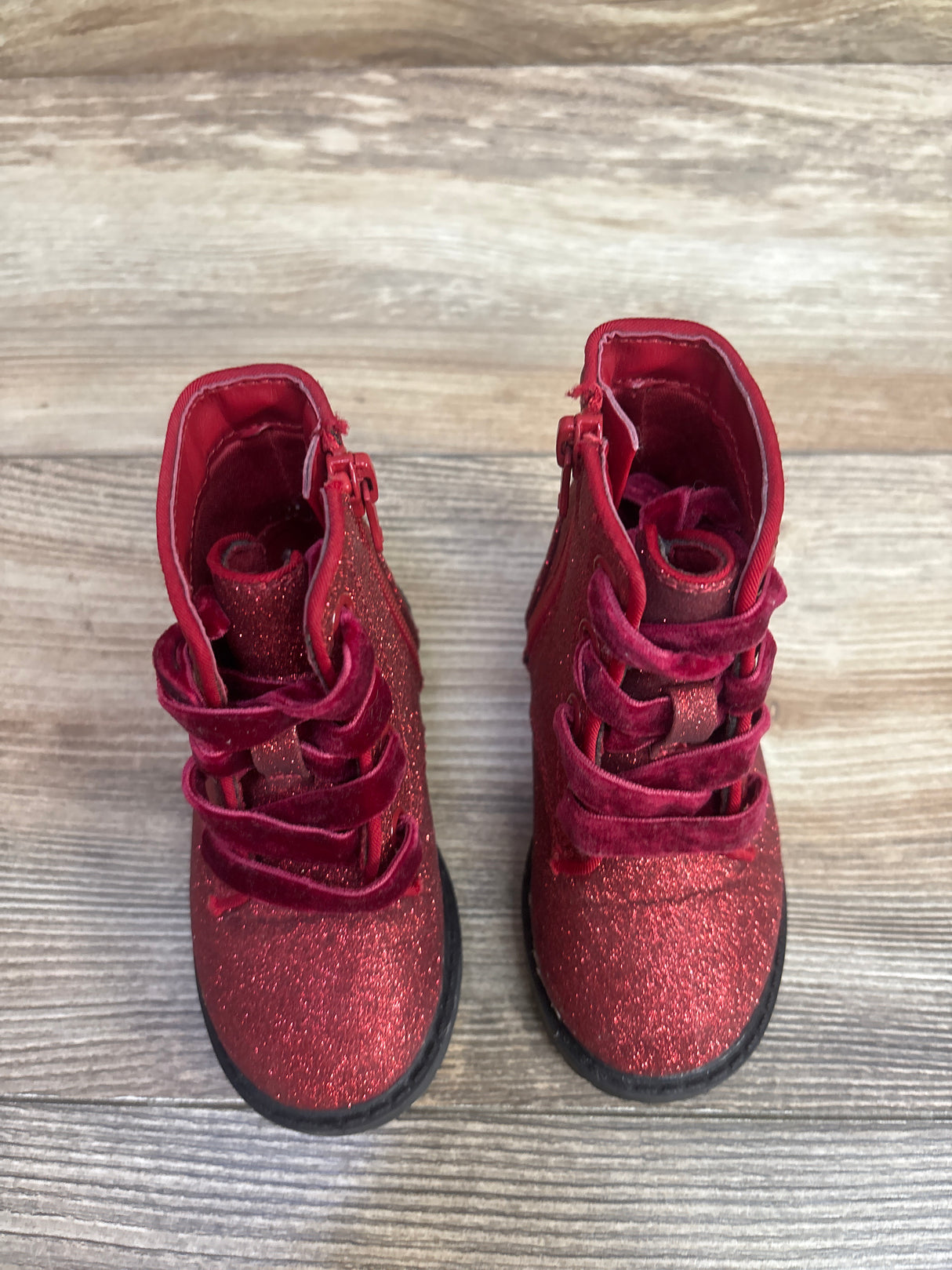 Cat & Jack Glitter Boots, Red sz 5c