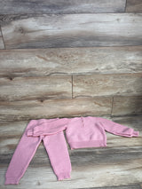 Janie & Jack Bishop Sleeve Sweater & Jogger Set in Mindy Pink sz 3T