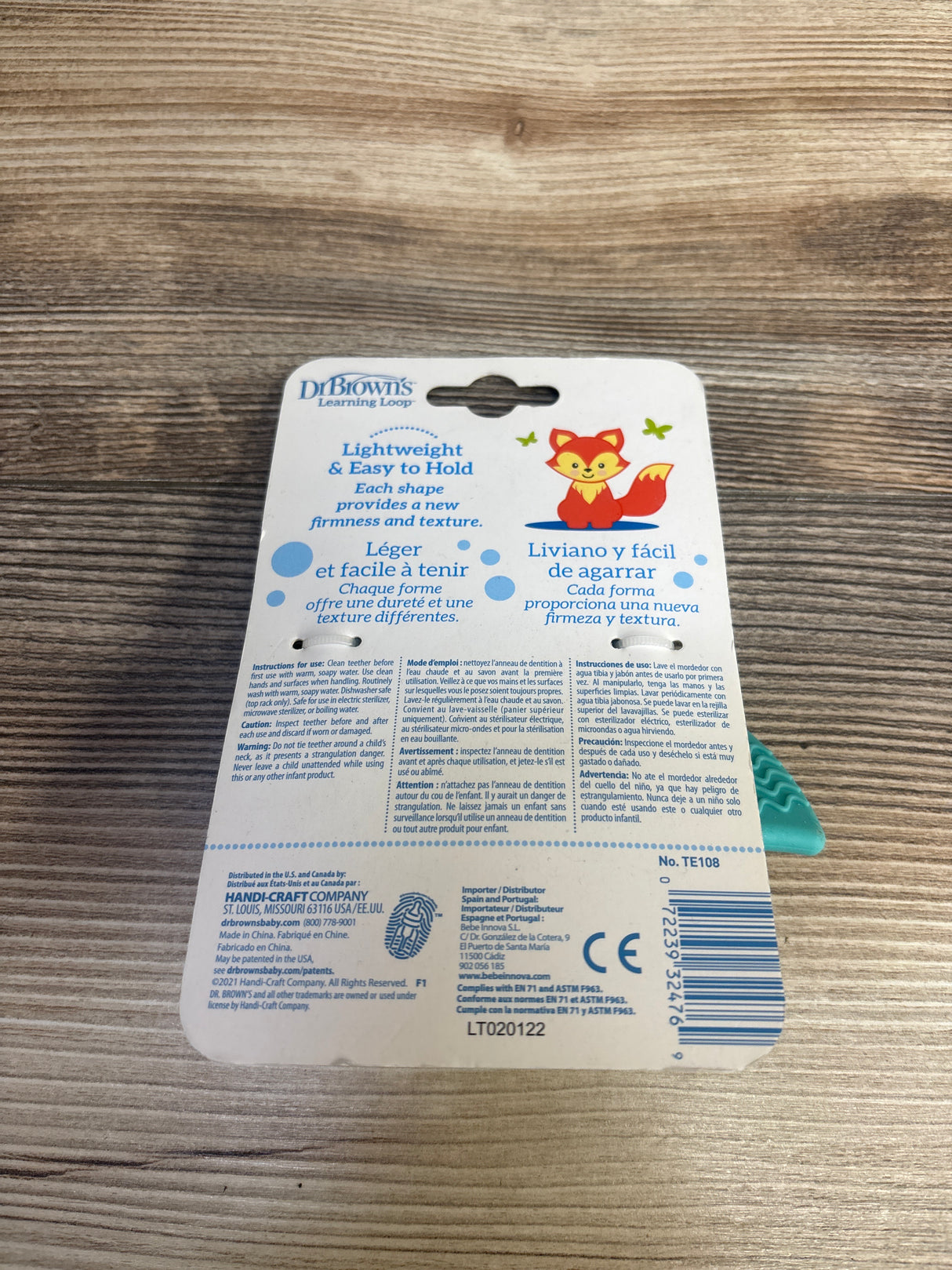 NEW Dr. Brown's Learning Loop Silicone Teething Ring