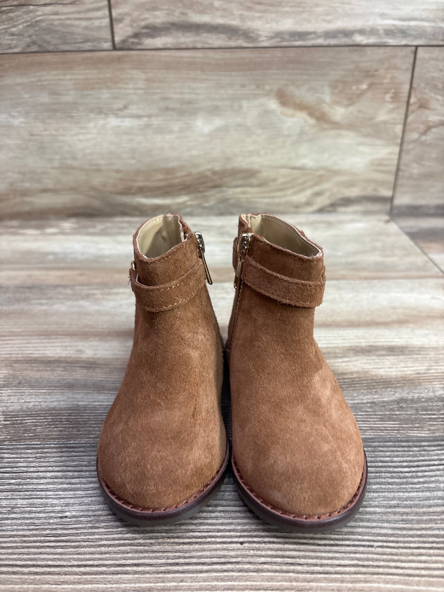 NWOT Janie & Jack Suede Bridle Bit Boots Brown sz 6c