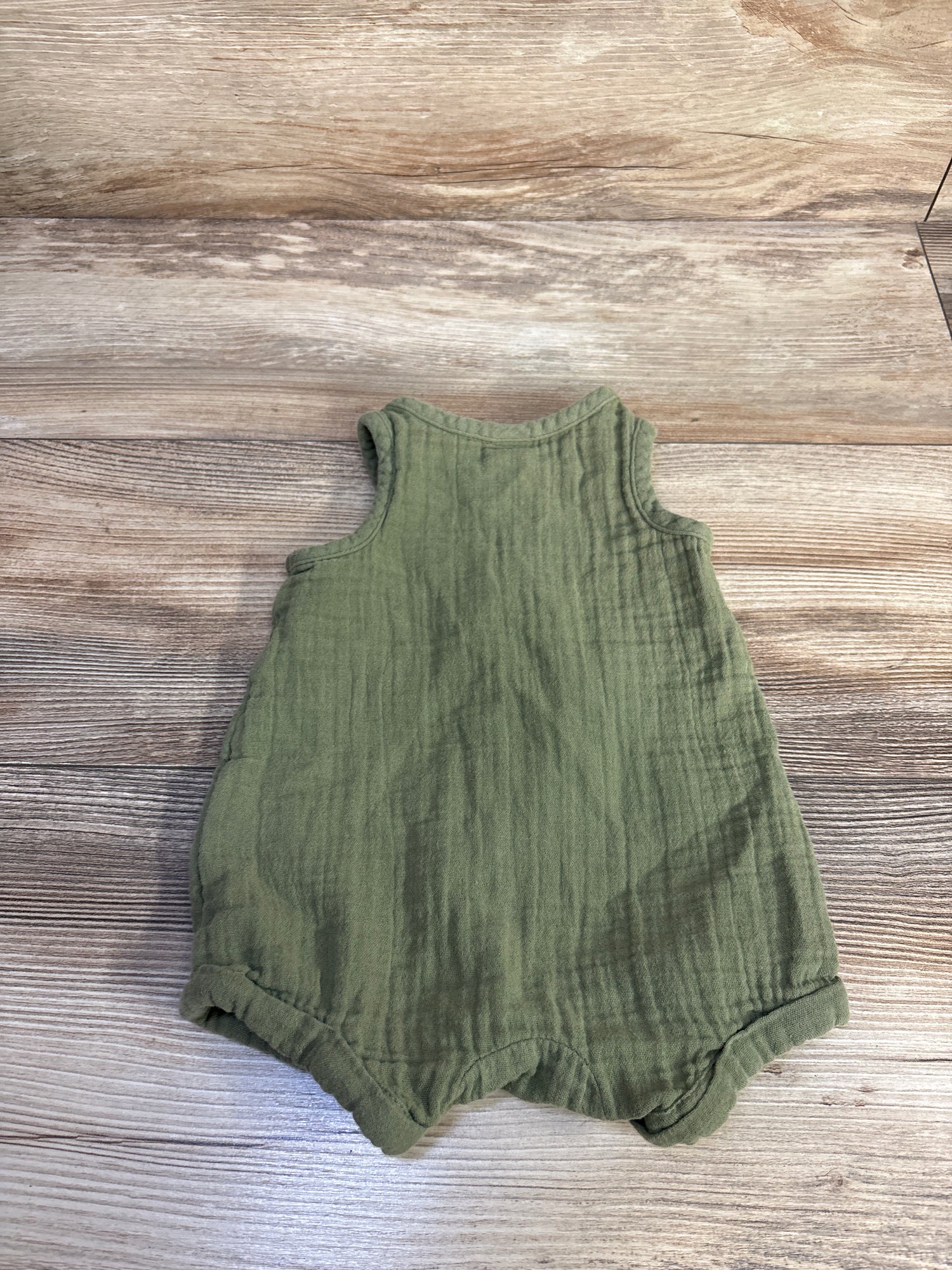 Old Navy Gauze Tank Romper Green sz 0-3m