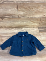 Old Navy Buttoned Utility Pocket Shacket Blue sz 6-12m
