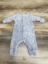 Baby Gap Heart Print Coverall Grey sz 0-3m