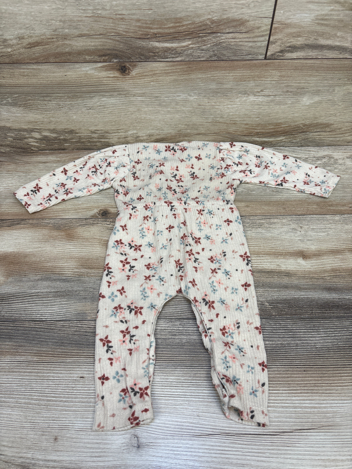 Jessica Simpson Knit Side Snap Coverall Beige sz 3-6m