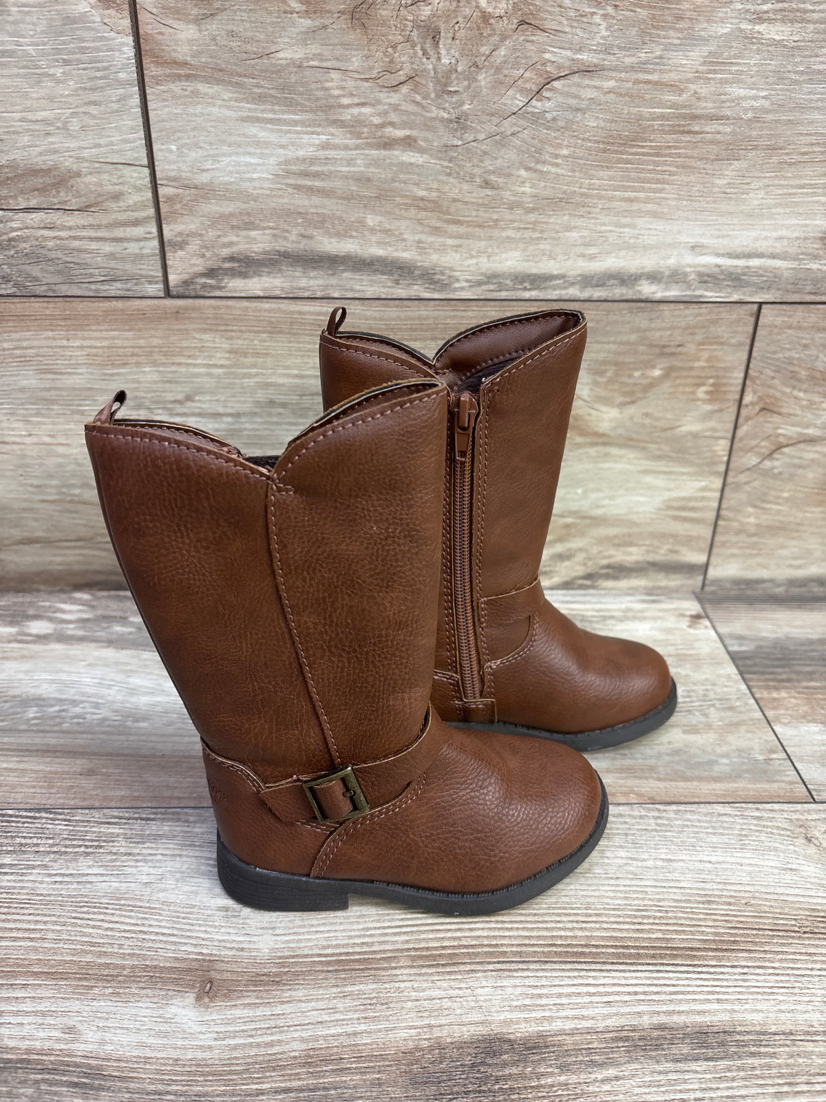 OshKosh Lumi Mid-Calf Riding Boots Brown sz 7c