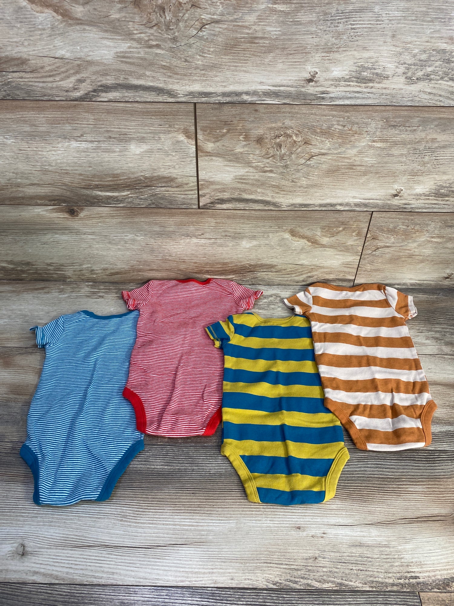 Carter's 4pk Bodysuit Set Blue sz 6m