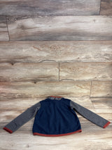 7 For All Mankind Half Zip Jacket Grey/Navy sz 4T
