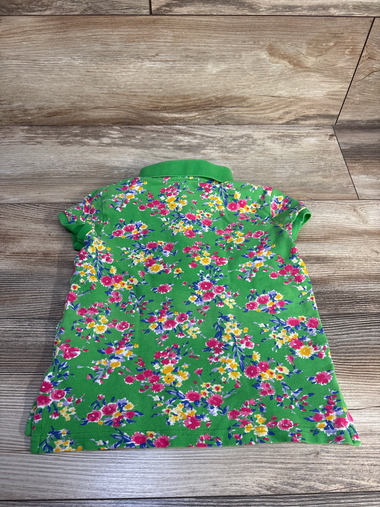Polo Ralph Lauren Floral Polo Shirt Green sz 5/6T