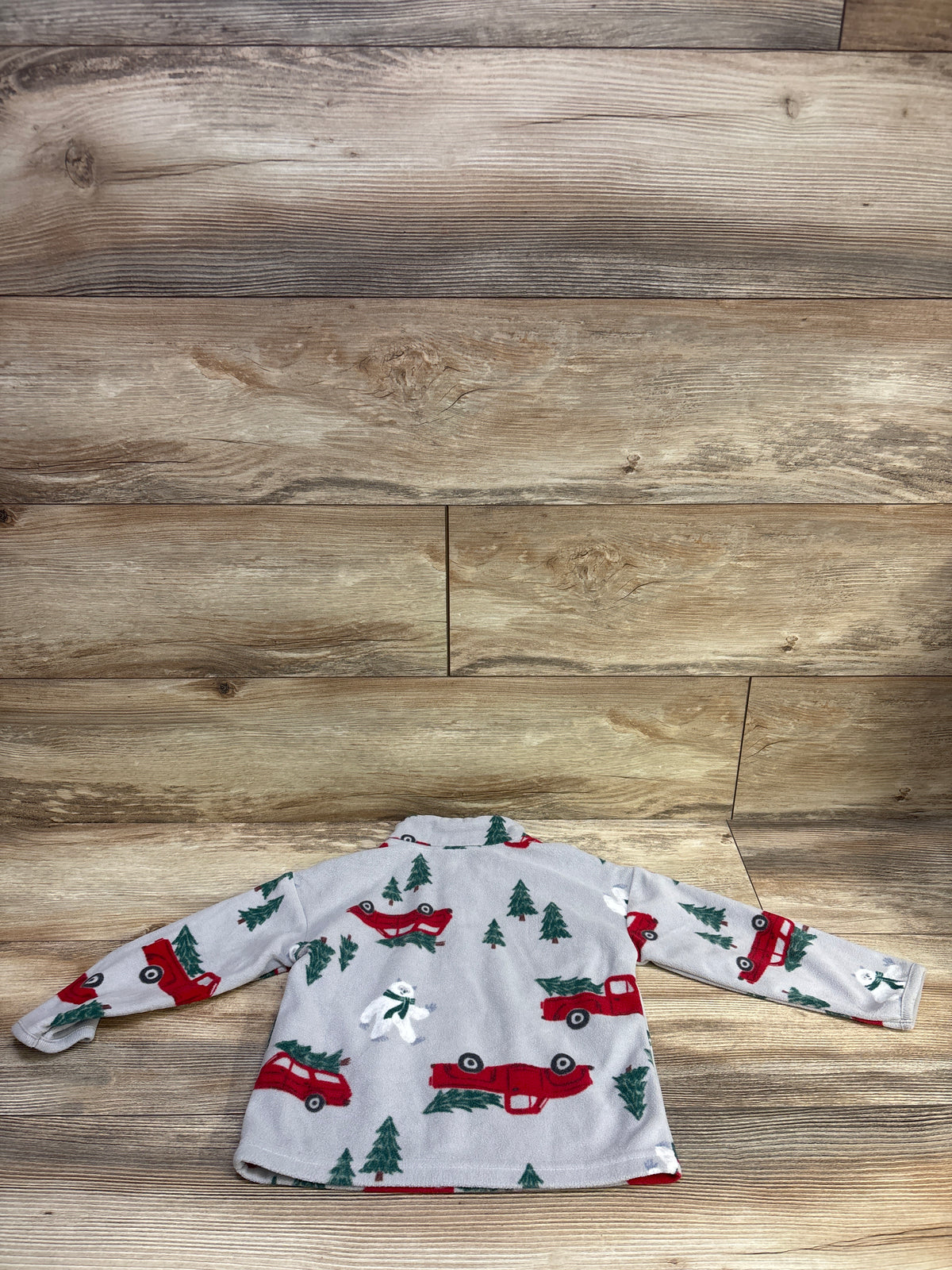 Child Of Mine Christmas Quarter-Zip Fleece Sweatshirt Grey sz 2T