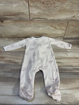 Disney Baby Striped Winnie The Pooh Sleeper White sz 6-9m