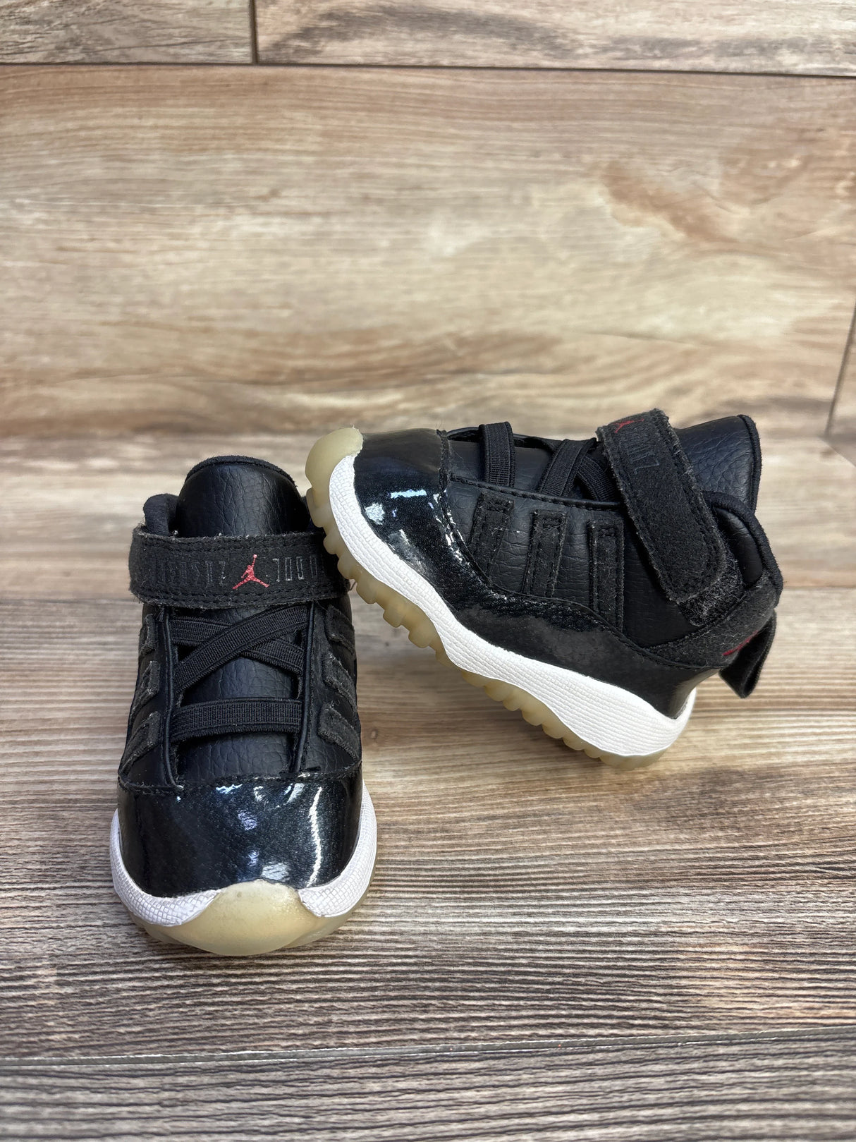 Air Jordan 11 Retro BT '72-10' Black Sneakers sz 4c