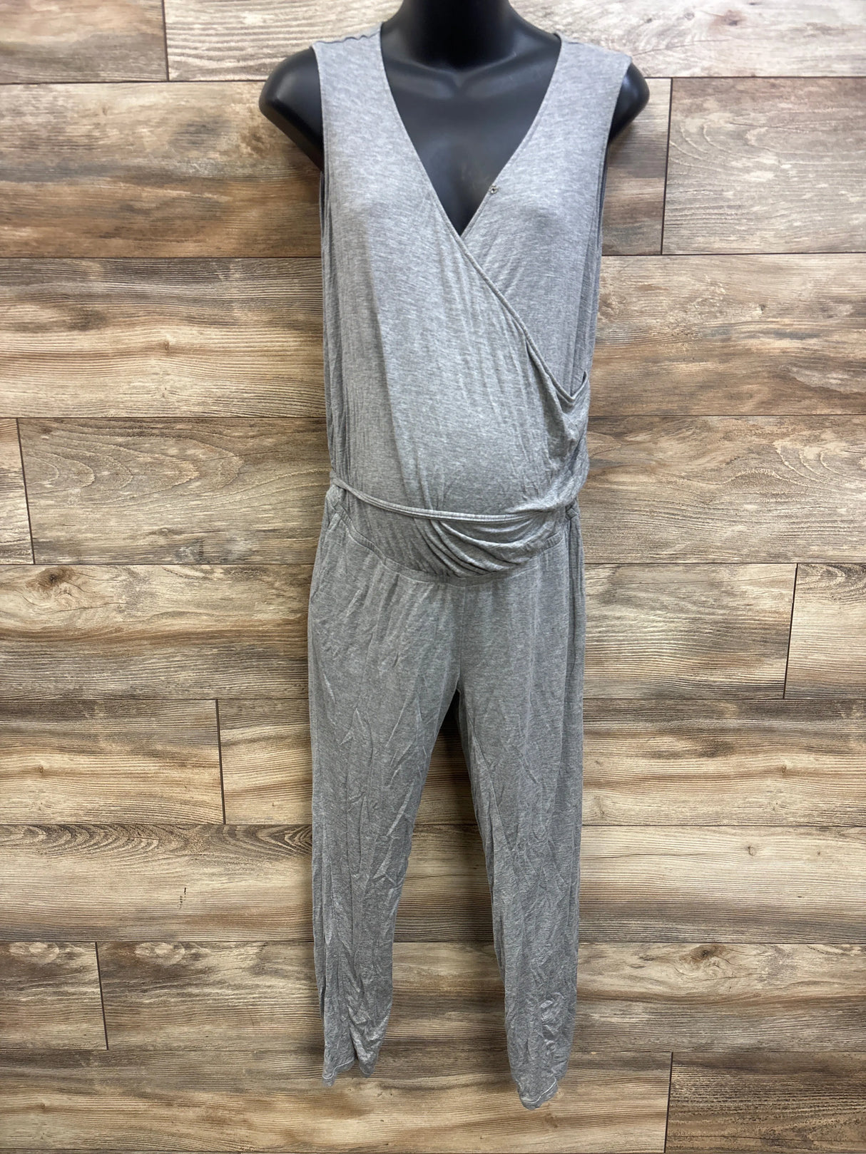 Time & Tru Maternity Casual Jumpsuit Grey sz Small (4-6)