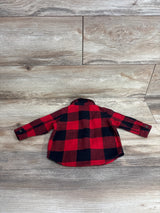 Old Navy Buffalo Plaid Button Up Shirt Red sz 3-6m