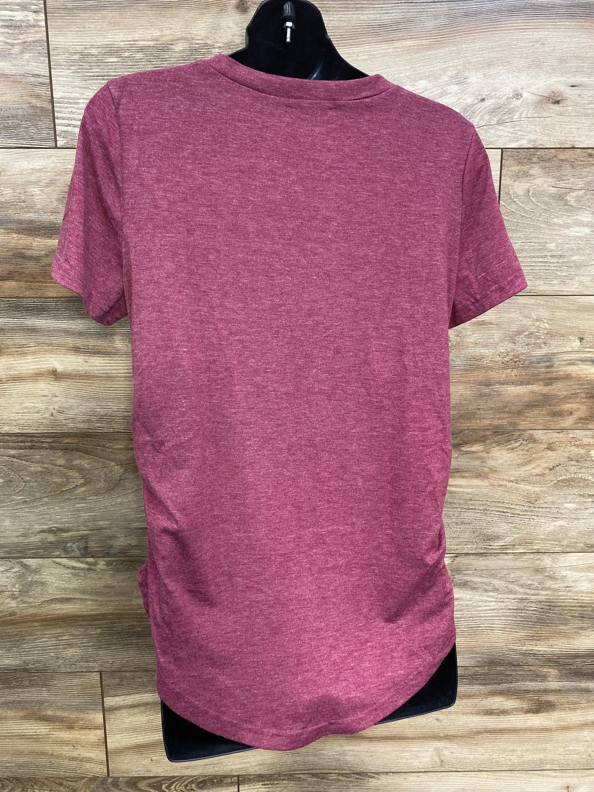 Spadehill Little Turkey In The Oven Ruched Shirt Maroon sz Large
