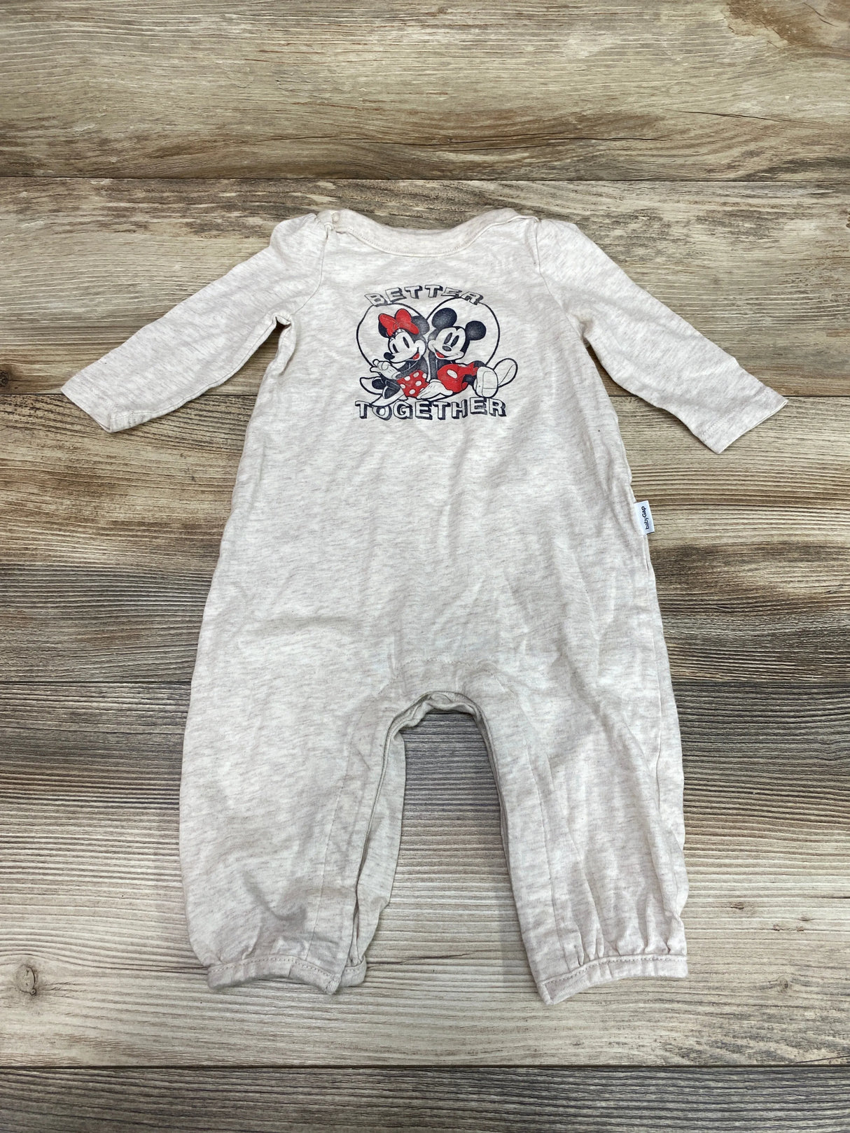 Baby Gap Disney Better Together Coverall Oatmeal sz 3-6m