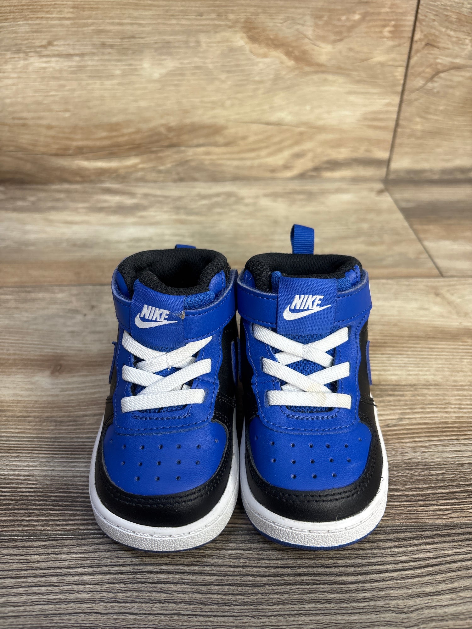 Nike Court Borough Mid 2 Recraft TD 'Game Royal Black' Sneakers sz 5c