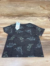 NEW Cat & Jack Dino Shirt Grey sz 12m