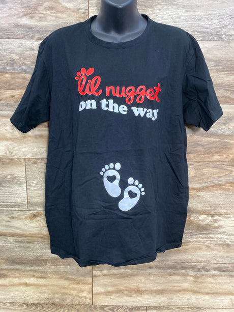 Lil Nugget On The Way Shirt Black sz XXL - Me n Mommy To Be