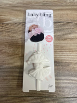 NEW Baby Bling Fab Skinny White Headwrap