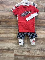 NEW Just One You 4pc Race Car Pajama Set Red sz 12m