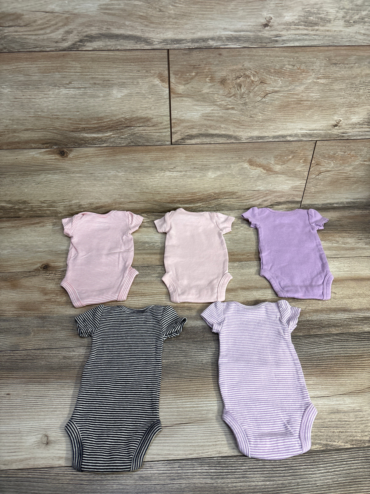 Carter's 5pk Bunny Pocket Bodysuit Set Pink sz Preemie