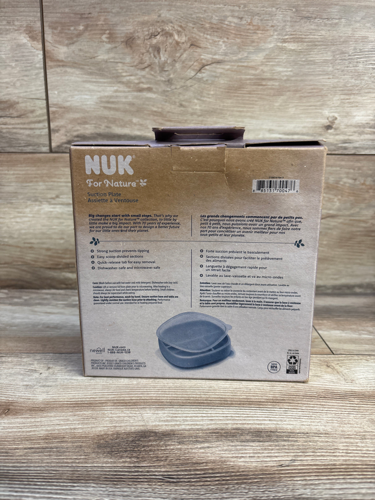 NEW NUK For Nature Suction Plate + Lid