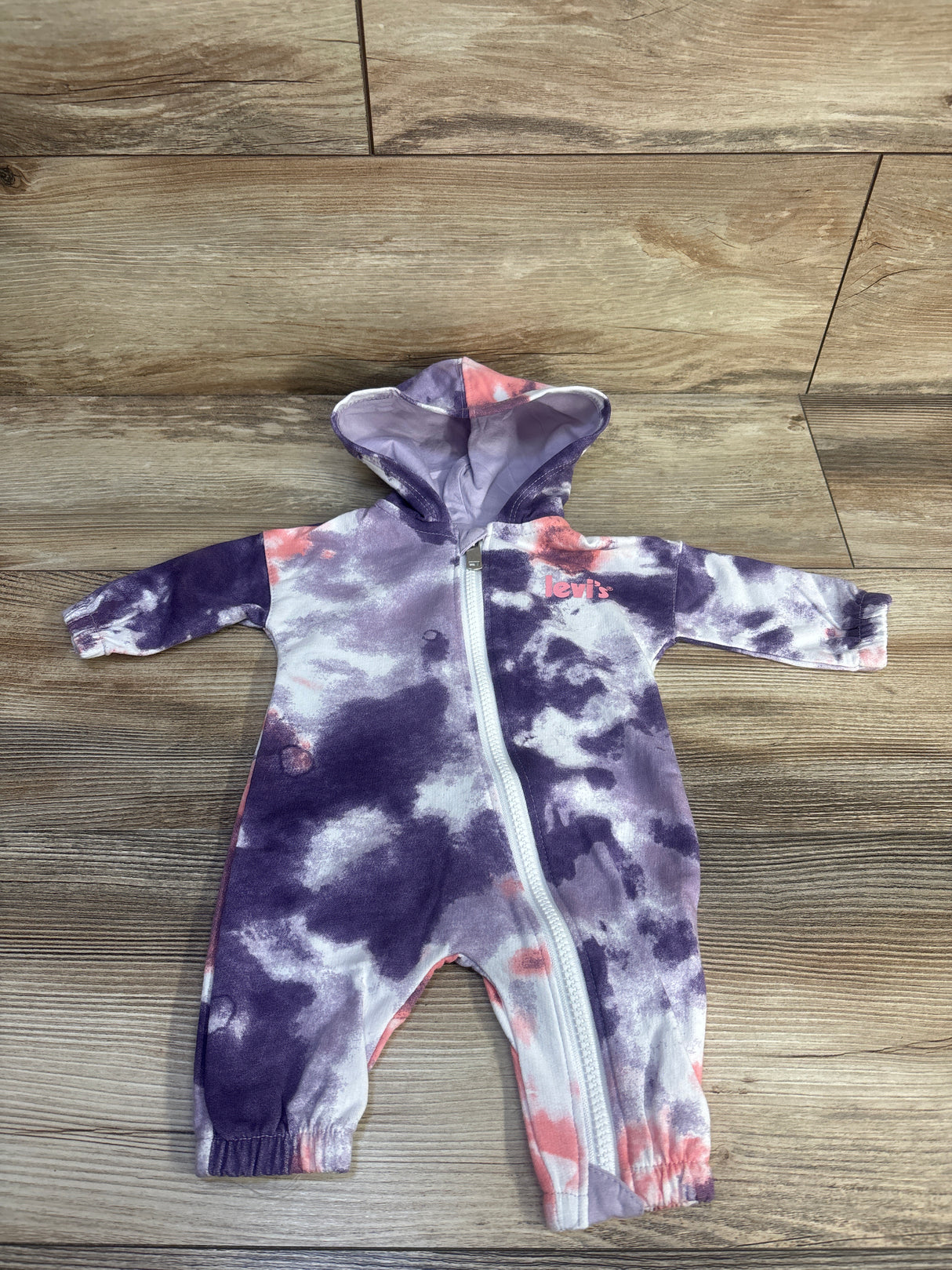 Levi's Hooded Coverall Purple sz Newborn