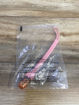 NEW Braided Pacifier Clip, Pink