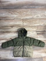 H&M Full Zip Puffer Vest Green sz 3T