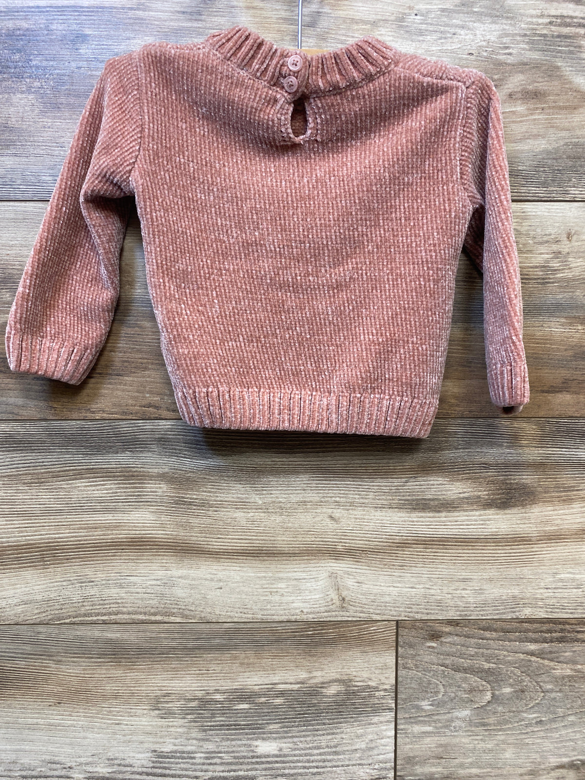 DKNY Cable Knit Velour Sweater Pink sz 18m