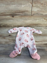 Carter's Strawberry Print Blanket Sleeper Pink sz Newborn