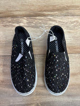 NEW US Sports Sequin Lace Slip-On Sneakers Black sz 3Y