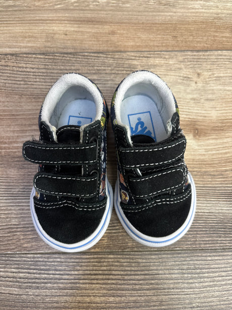 Vans Old Skool V Glow Cosmic Zoo Black sz 4c - Me n Mommy To Be