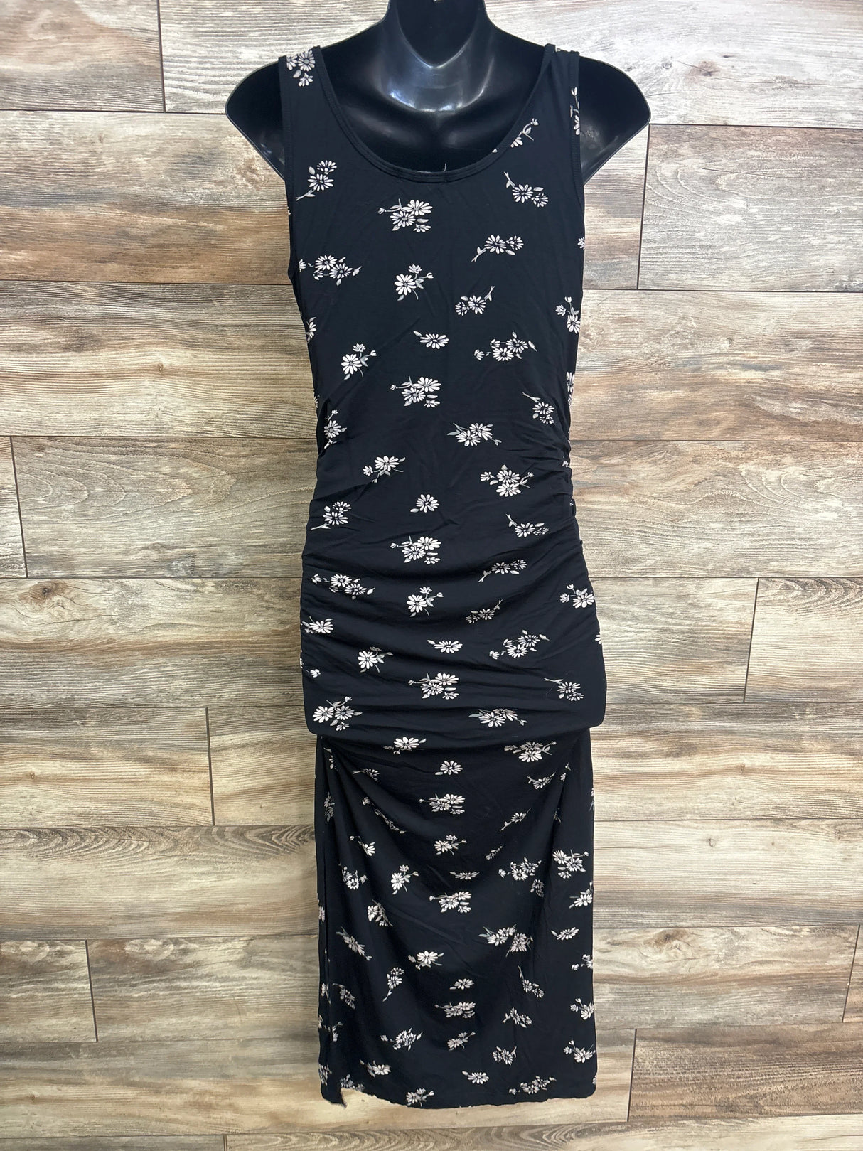 Smallshow Maternity Tank Bodycon Dress Black sz Medium