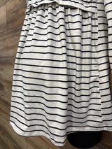Ekouaer Striped Long Sleeve Shirt White sz Small - Me n Mommy To Be