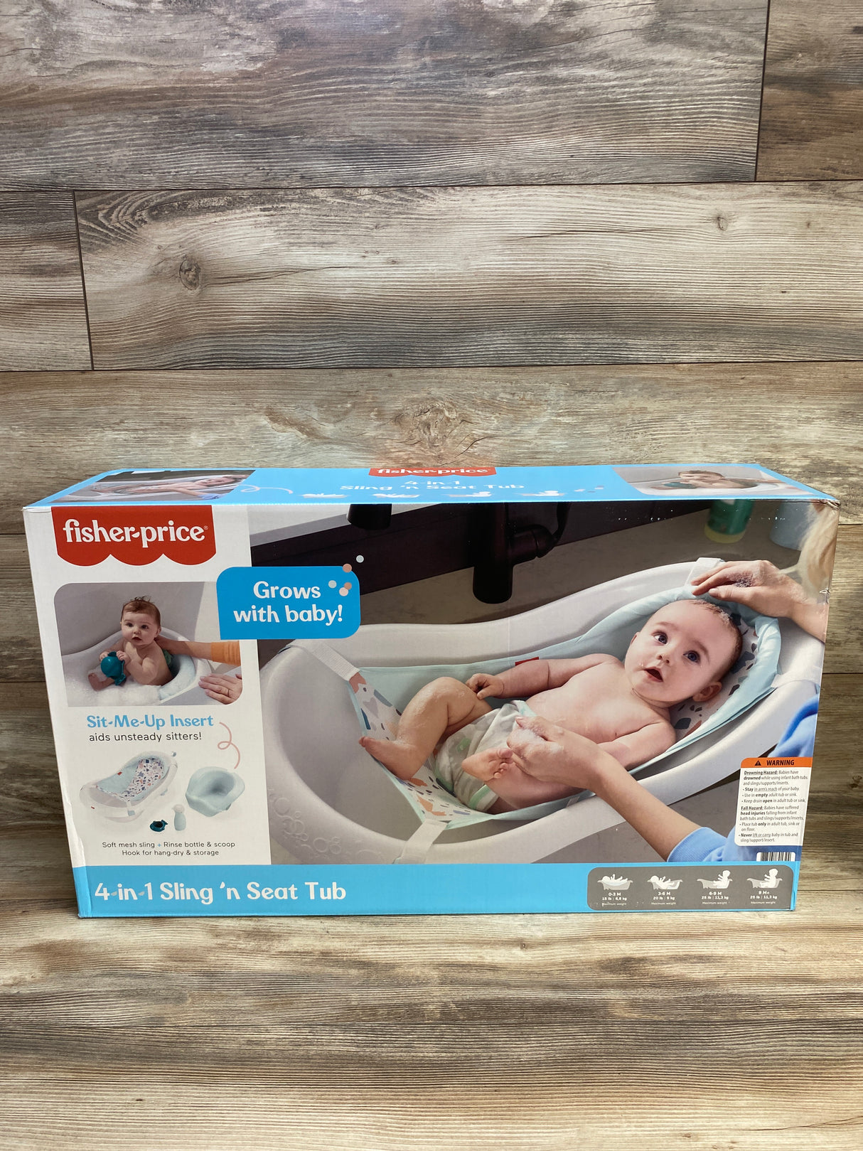 NEW Fisher-Price 4-In-1 Sling ‘N Seat Tub, Pebble