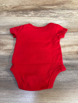 I Get My Muscles From My Daddy Bodysuit Red sz 0-3m