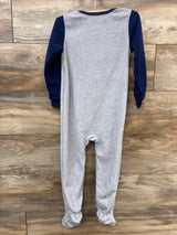 Kids Headquarters Rocketship Blanket Sleeper Grey sz 4T