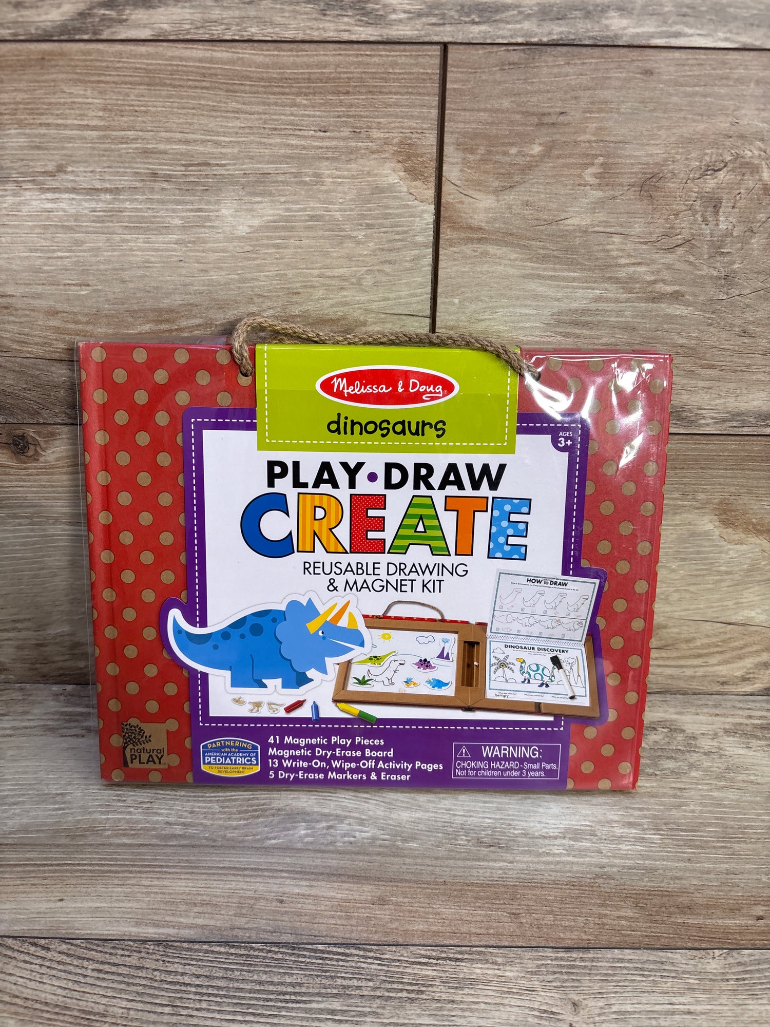 NEW Melissa & Doug Play, Draw, Create Dinosaurs - Drawing Activity Set
