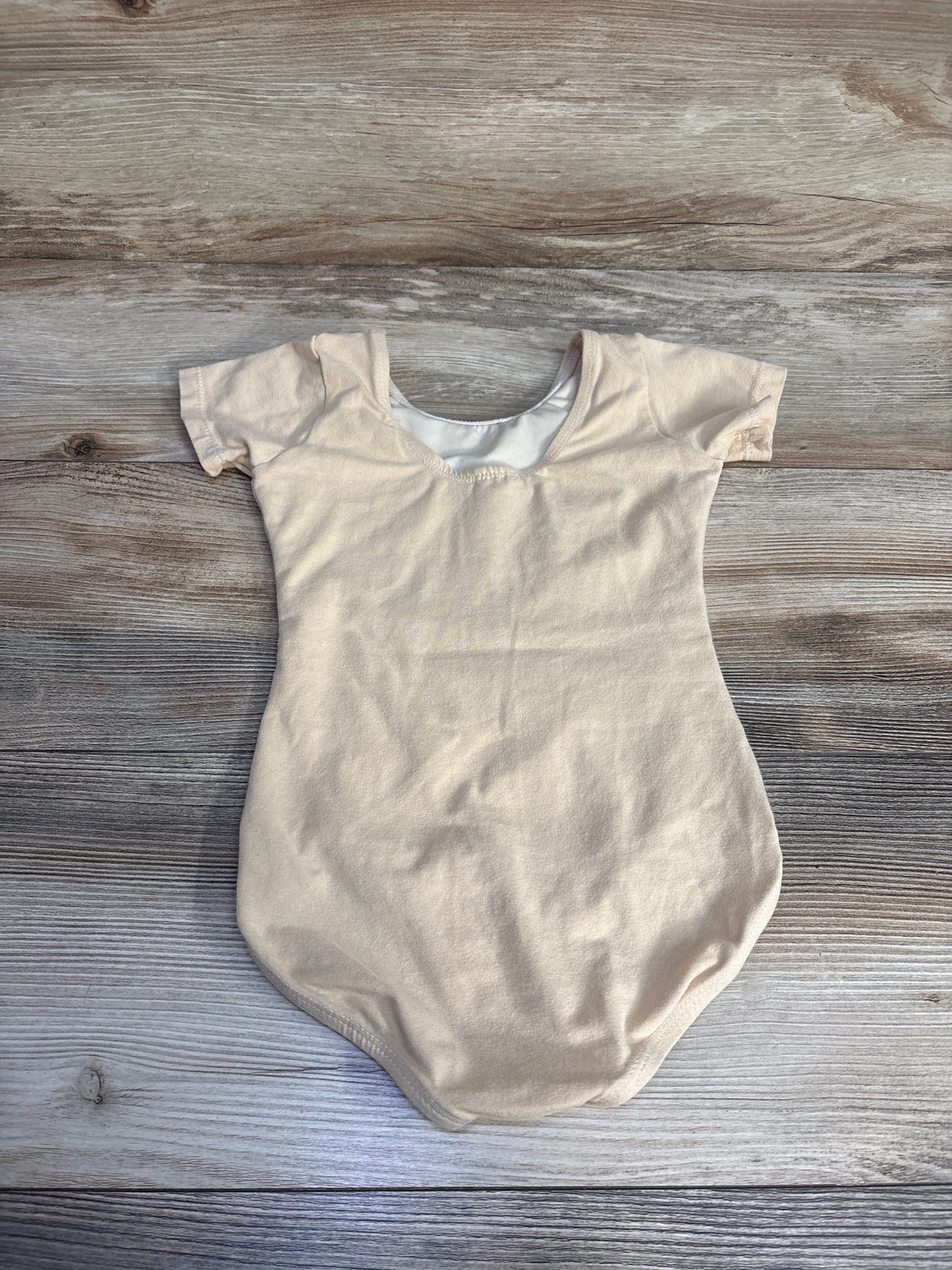 Dancina Short Sleeve Leotard Tan sz 5T