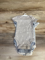 NEW Carter's 3pk Panda Bodysuits Grey sz 3m